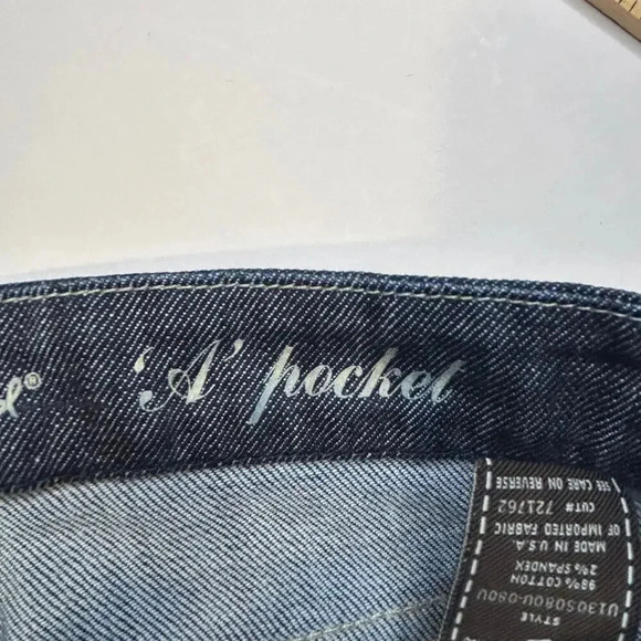 7 for all mankind A Pocket jeans with rhinestones on back pockets size 29 - Picture 6 of 12